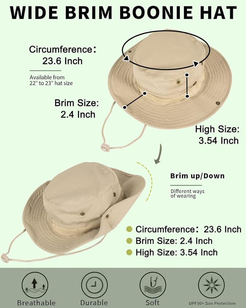 UPF 50+ Foldable Bucket Hat for Men and Women - Summer Protection