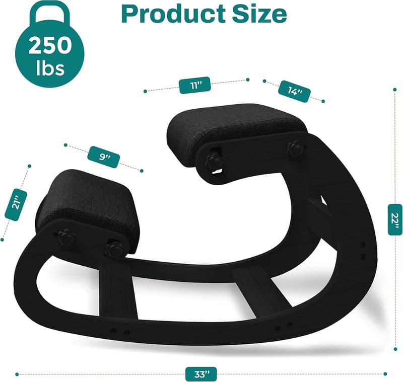 Ergonomic Kneeling Chair for Posture Correction and Back Pain Relief