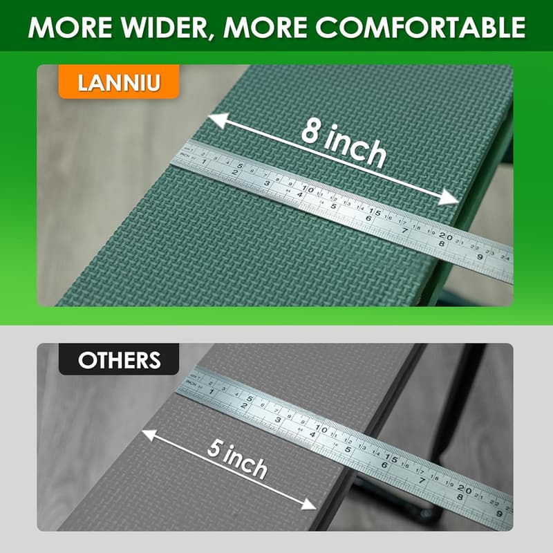 Foldable Garden Kneeler & Seat - Heavy Duty Gardening Gift for Seniors