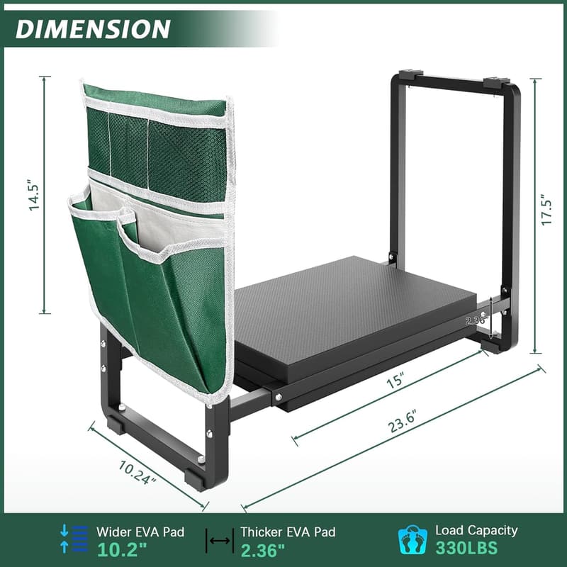 Heavy-Duty Garden Kneeler & Seat for Women and Grandparents