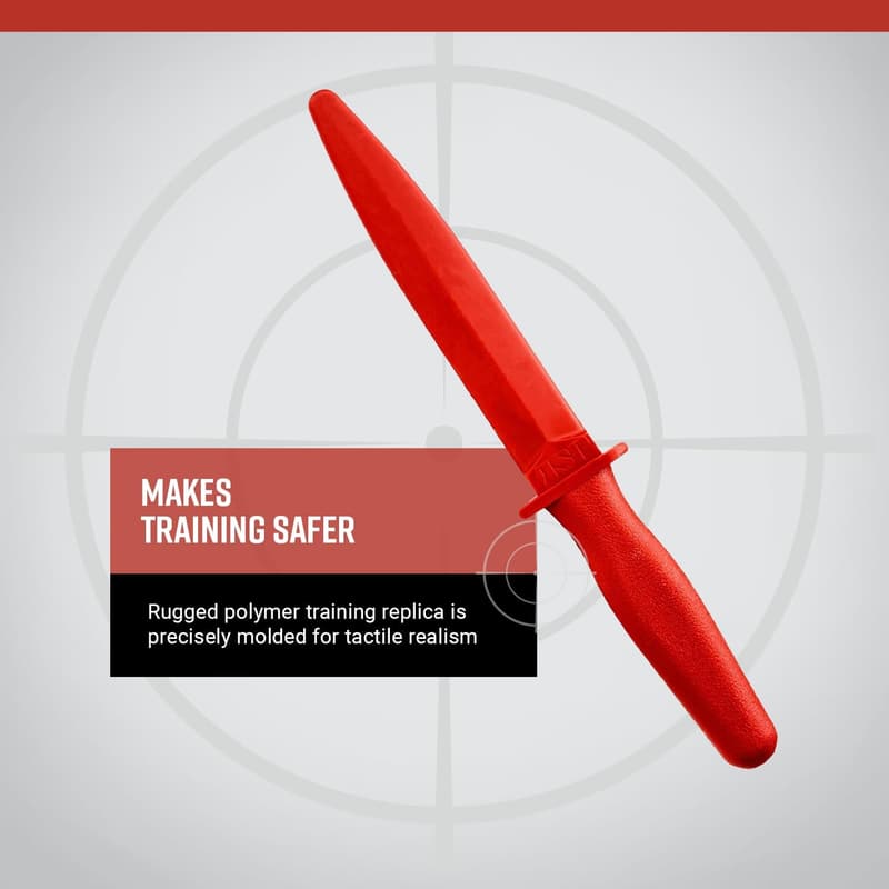 ASP Red Training Knife for Martial Arts and Tactical Defense