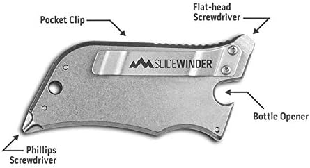 Utility Knife Multitool with Replaceable Blade & Pocket Clip