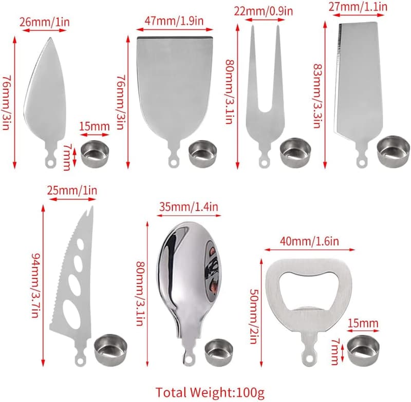 7-Piece Stainless Steel Tableware Set with Epoxy Resin Handles