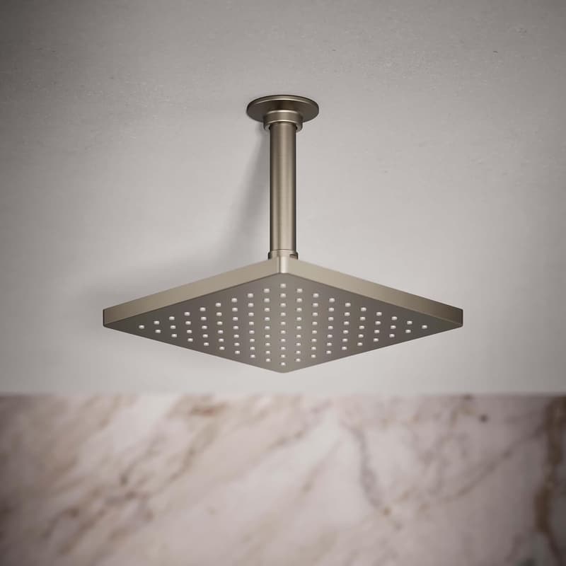 Brushed Nickel Rain Shower Head by Kohler