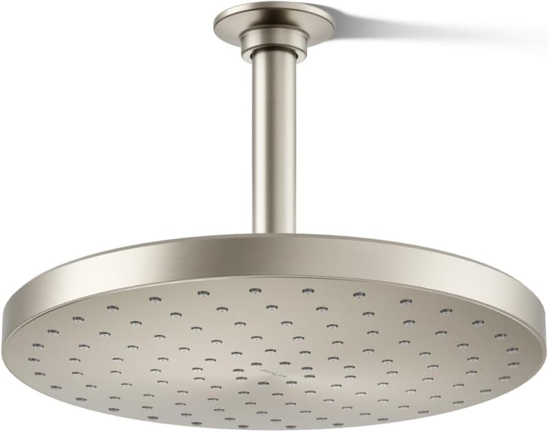 10-Inch Fixed Rain Shower Head in Brushed Nickel