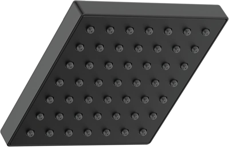 Delta Modern Black Square Shower Head - High Pressure 1.75 GPM