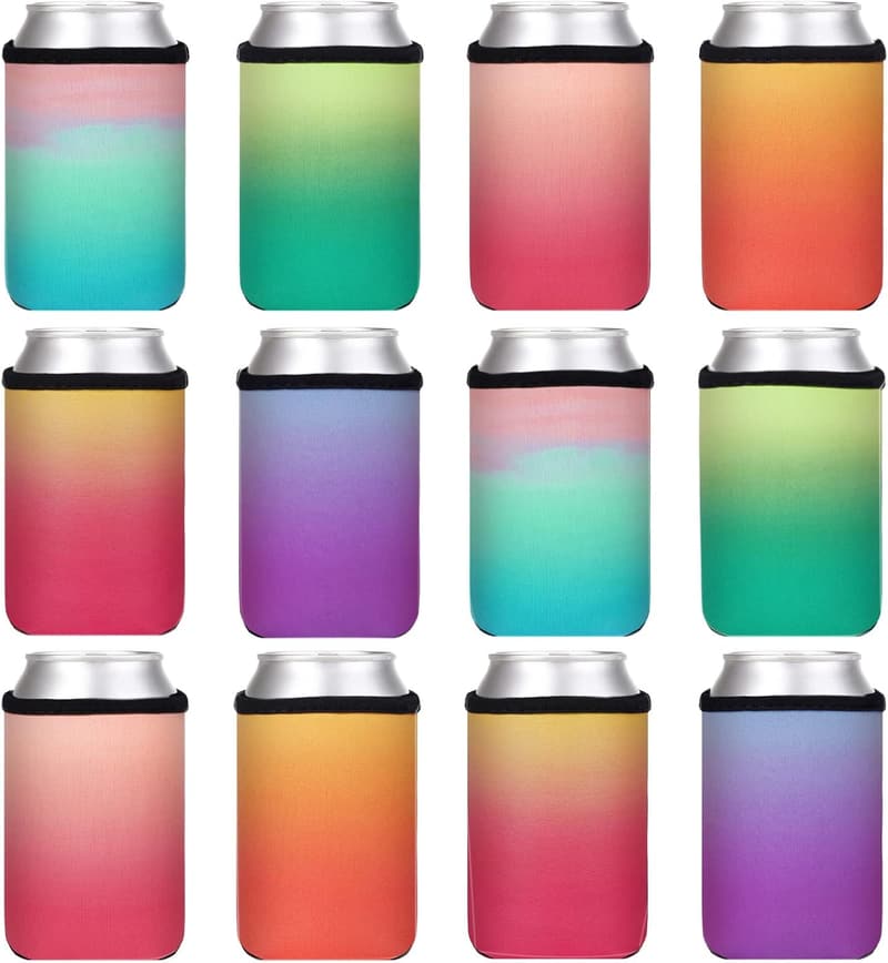 Personalized Collapsible 12oz Beer Can Coolers for Events