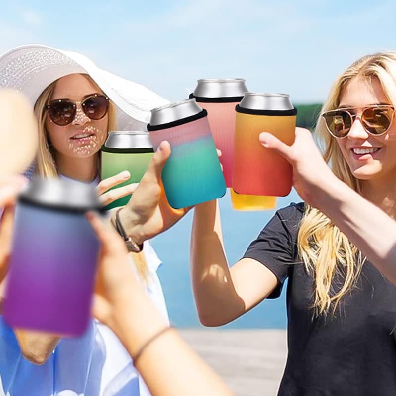 Personalized Collapsible 12oz Beer Can Coolers for Events