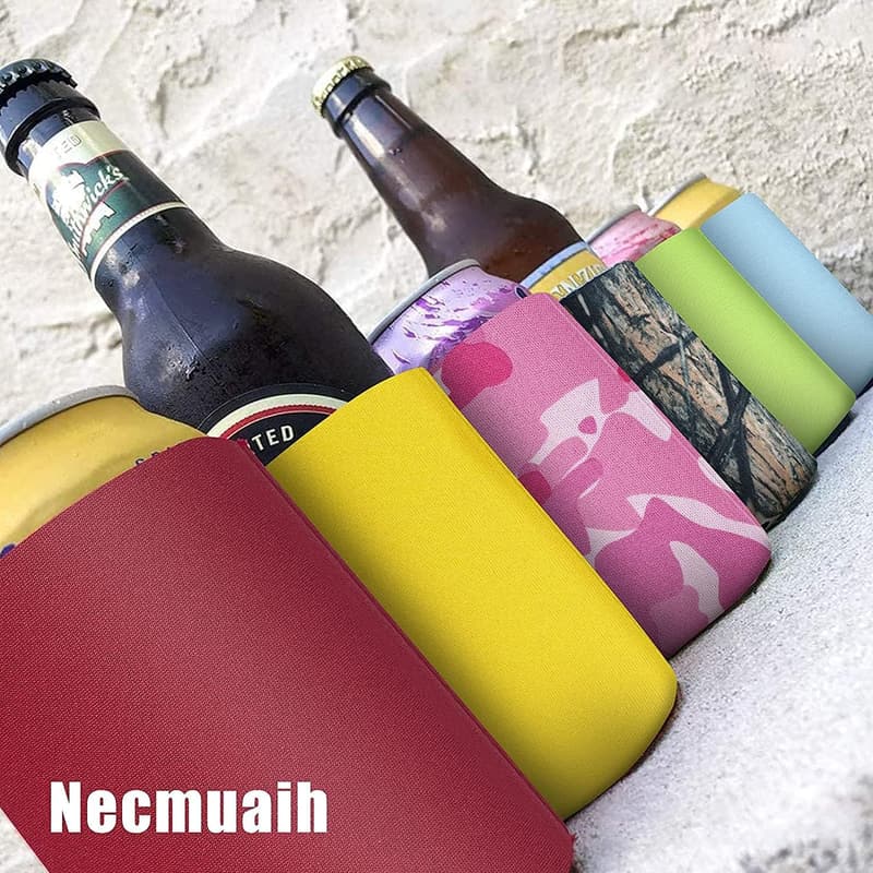 50 Pack Insulated Beer Can Sleeves - Reusable Cooler for Events