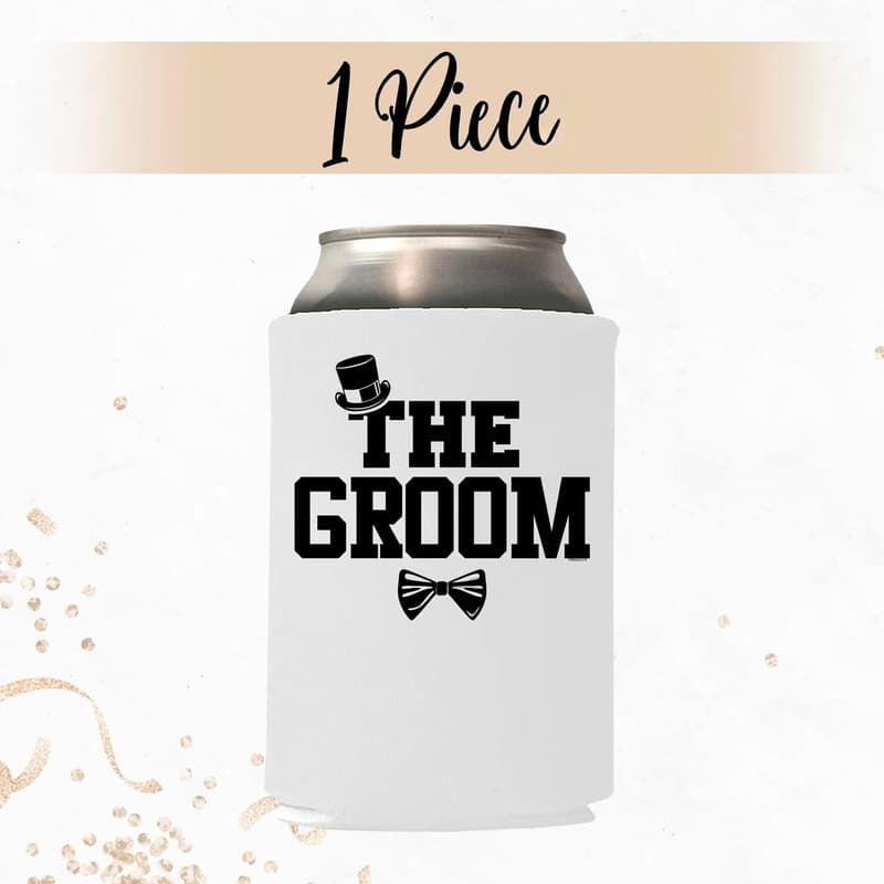 Groom & Team Groom Can Cooler - Bachelor Party Favor