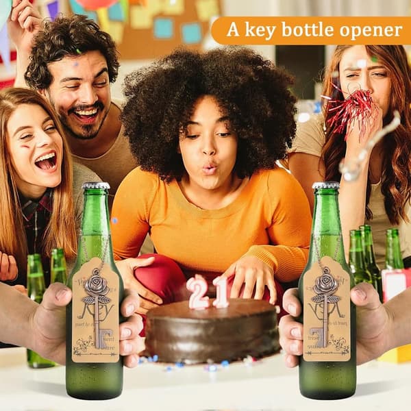 Vintage Copper Skeleton Key Bottle Opener Wedding Favors (100 Sets)