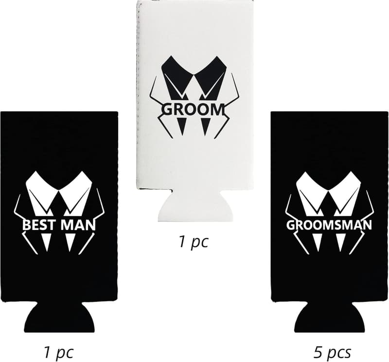 Bachelor Party Can Cooler Set for Groom & Groomsmen