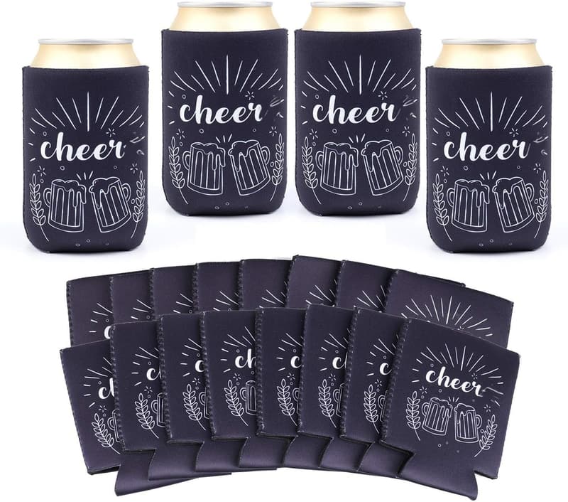 16 Pack Slim Can Insulators - Perfect for Weddings & Parties
