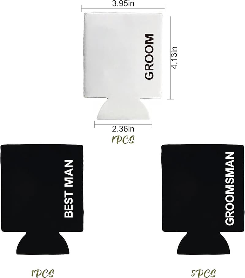 Groomsmen Proposal Can Coolers Set of 7 for Weddings