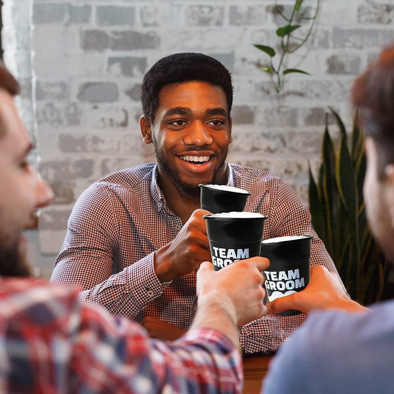Team Groom Plastic Cups - Bachelor Party Supplies, Pack of 25