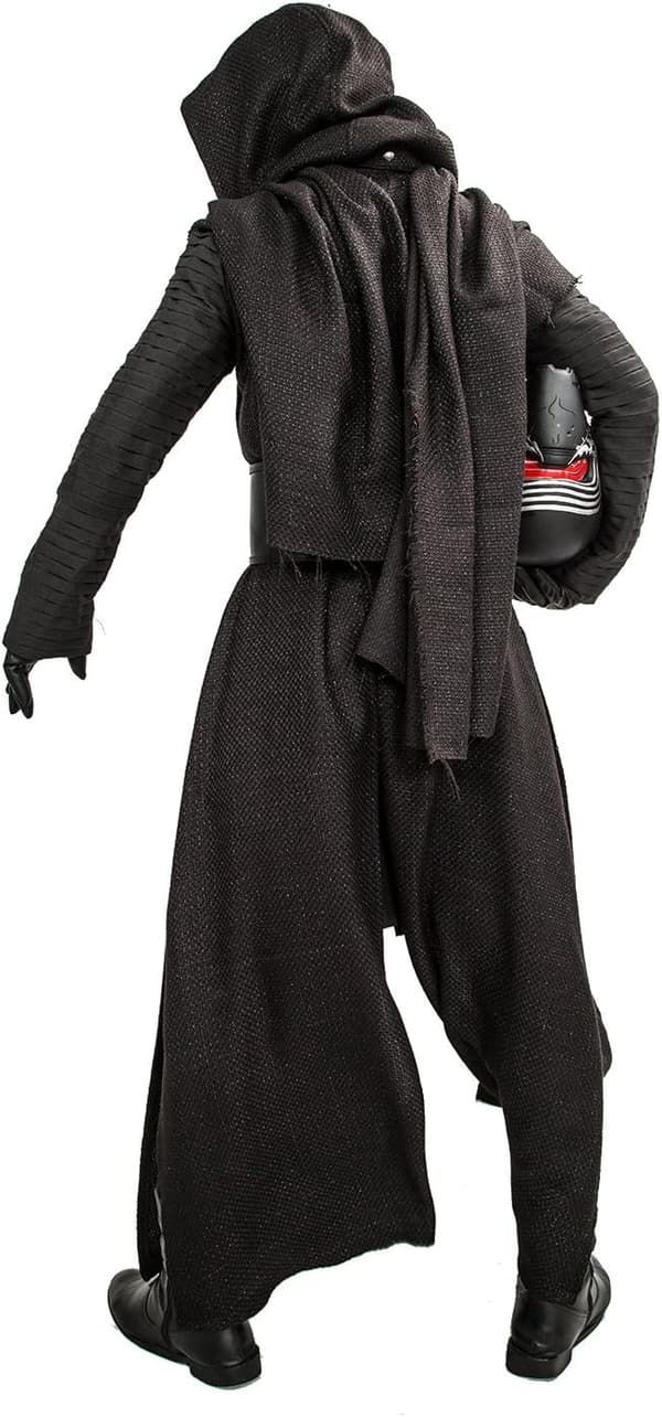 Kylo Ren Cosplay Costume Set for Men - Black Outfit with Accessories