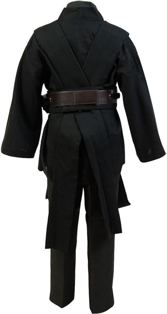 Kids Halloween Hooded Cosplay Cloak Costume - Black & Brown