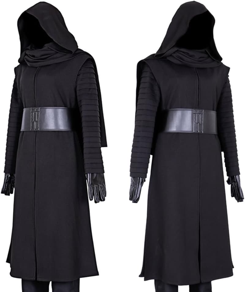Kylo Ren Cosplay Costume for Men - Large Black Robes