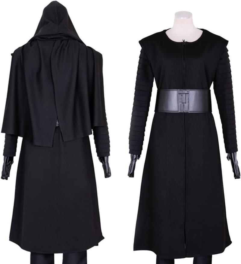 Kylo Ren Cosplay Costume for Men - Large Black Robes