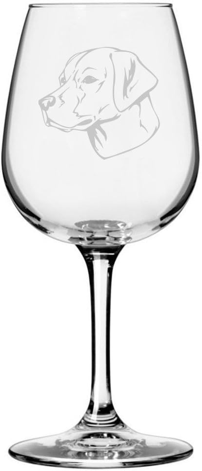 Labrador Retriever Etched 12.75oz Wine Glass
