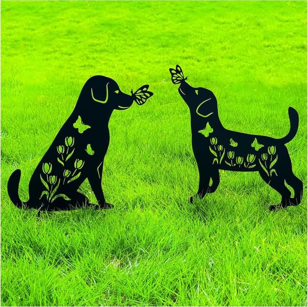 Labrador Dog Metal Garden Stake - Outdoor Decor Gift for Dog Lovers