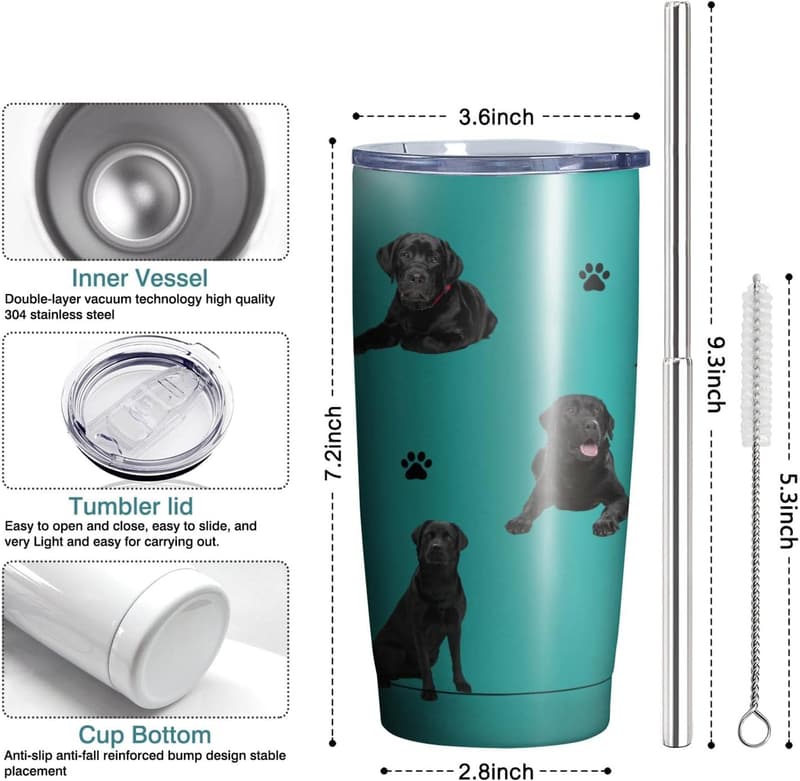 Labrador Retriever Memorial Tumbler - Stainless Steel, 20oz