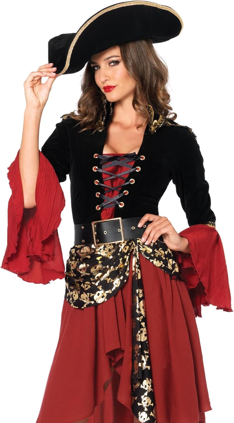 Pirate Captain Costume Set for Women