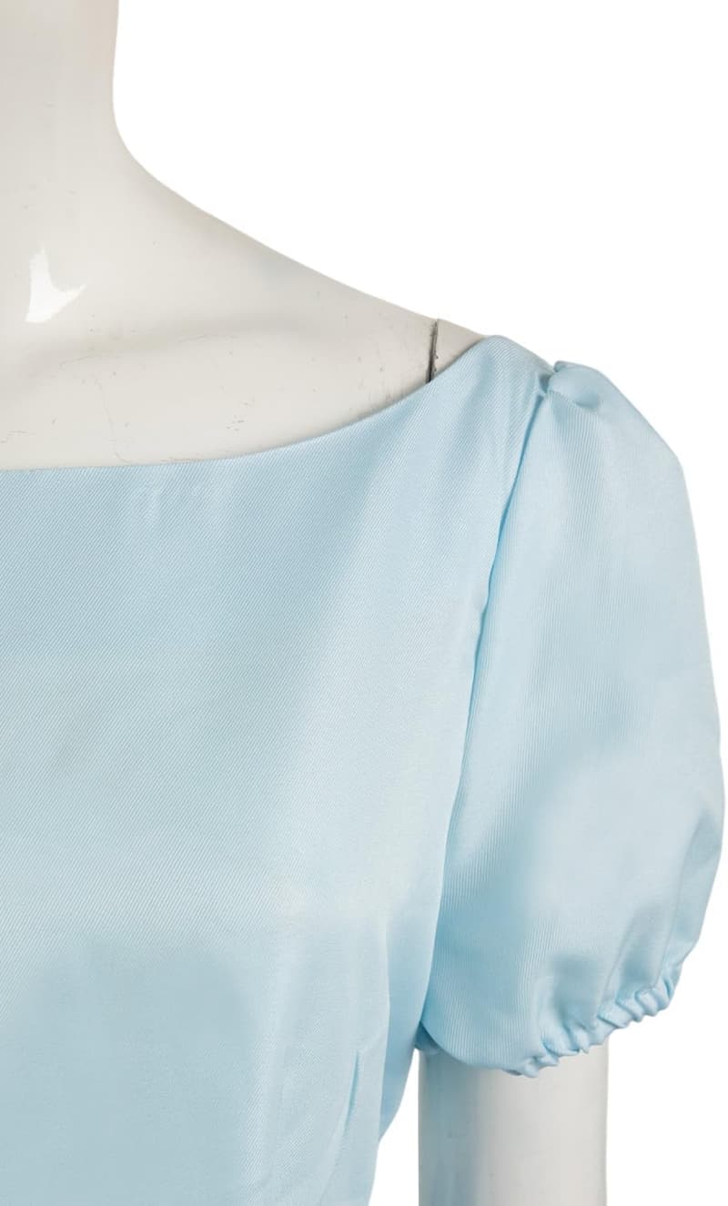 Summer Cosplay Dress for Women with Belt & Bow Headwear