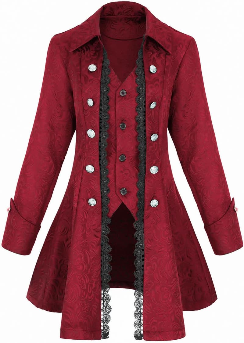 Steampunk Pirate Gothic Jacket - Victorian Costume Tailcoat