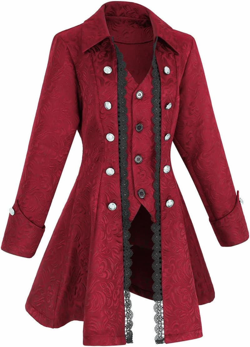 Steampunk Pirate Gothic Jacket - Victorian Costume Tailcoat