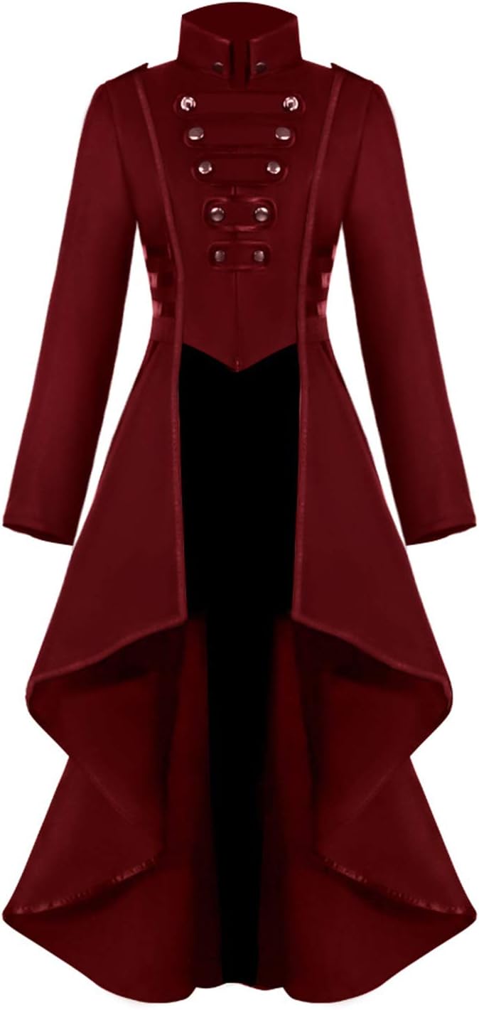 Vintage Gothic Steampunk Jacket for Women, Halloween Costume