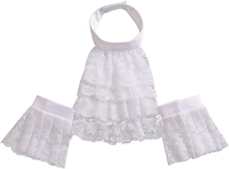 Colonial Lace Jabot Cuffs Set - Vintage Costume Accessory