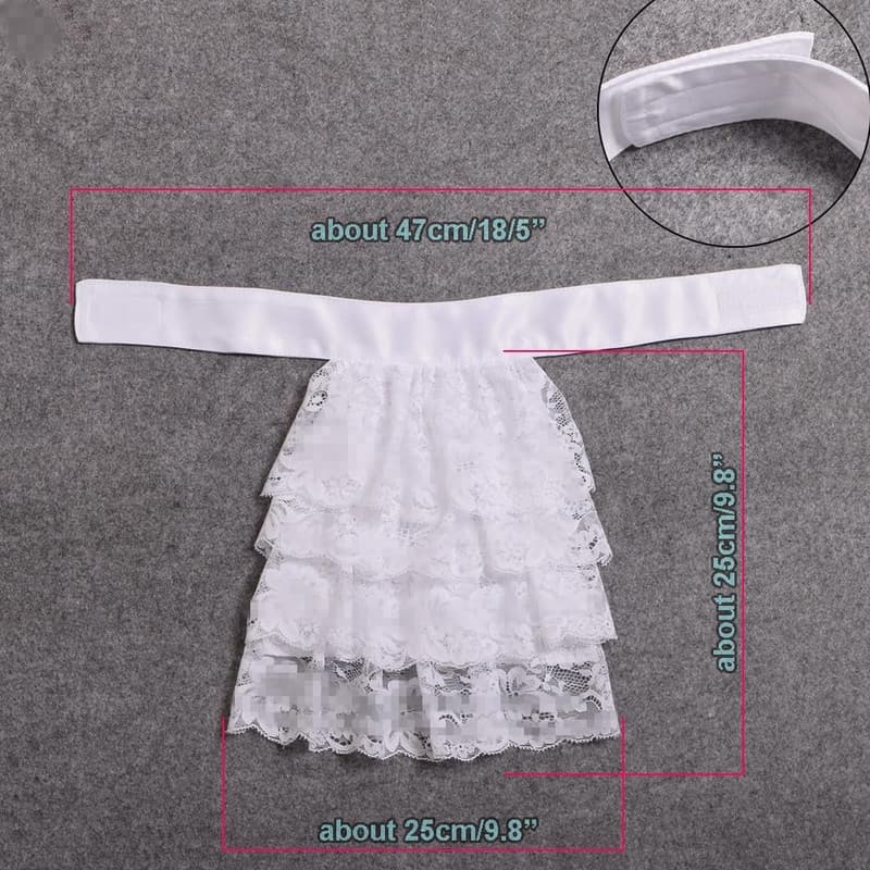 Colonial Lace Jabot Cuffs Set - Vintage Costume Accessory