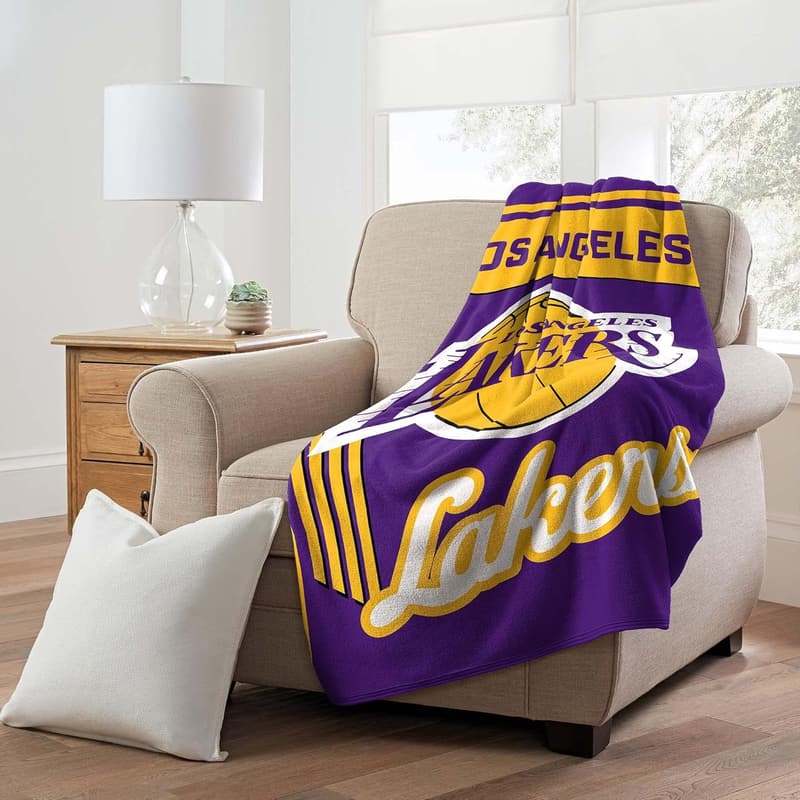 Los Angeles Lakers Microfiber Throw Blanket, 46