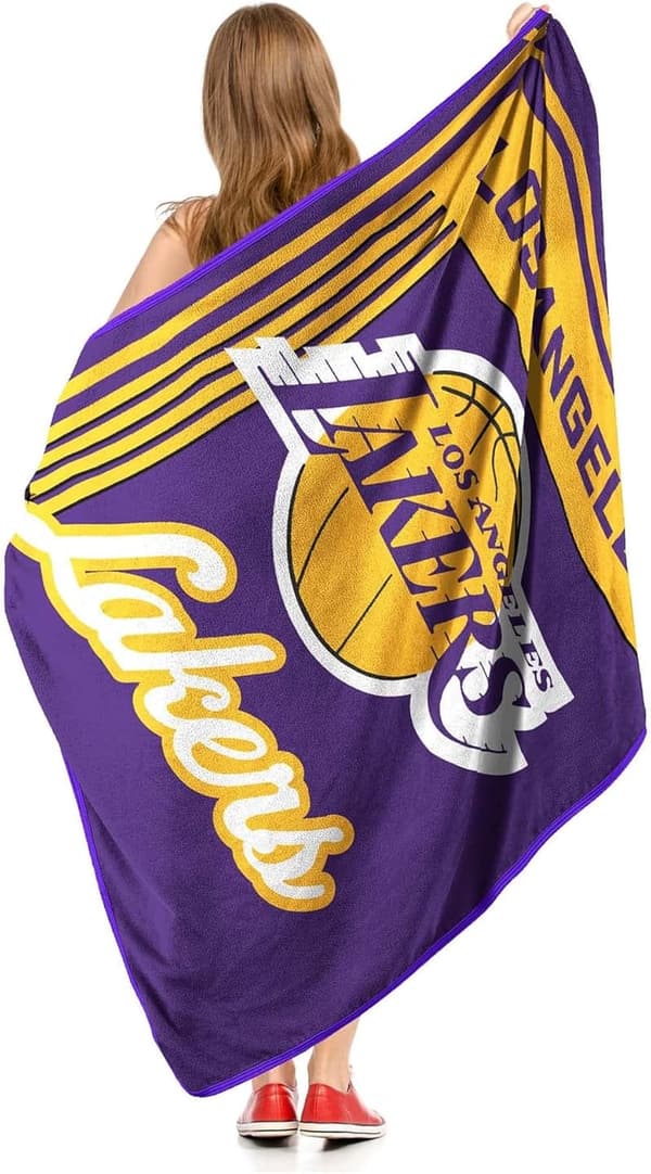 Los Angeles Lakers Microfiber Throw Blanket, 46