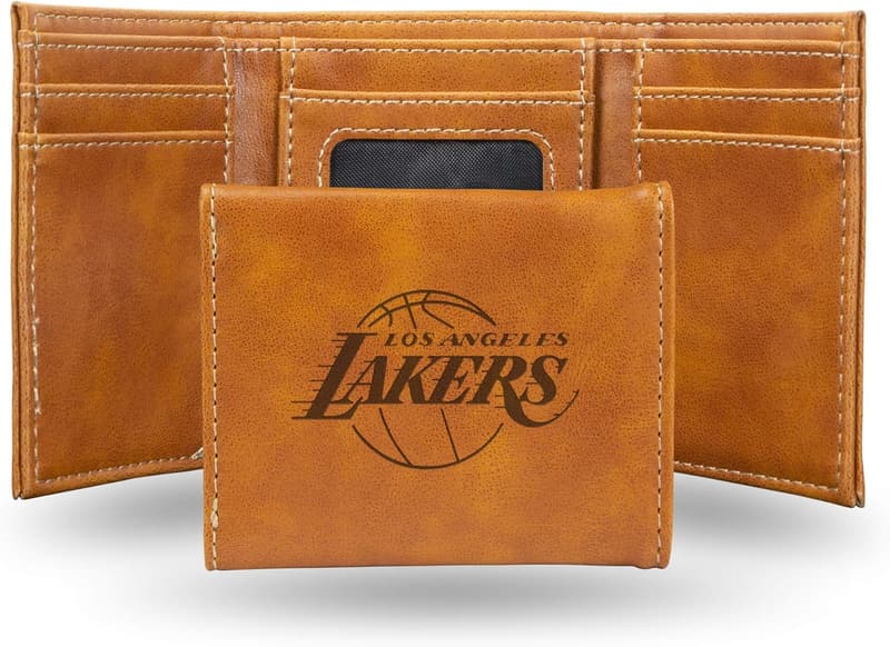 NBA Laser Engraved Tri-Fold Wallet for Men
