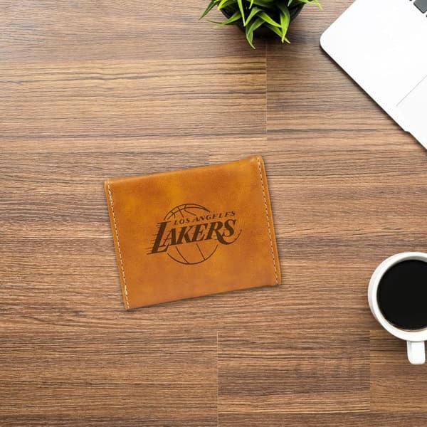 NBA Laser Engraved Tri-Fold Wallet for Men
