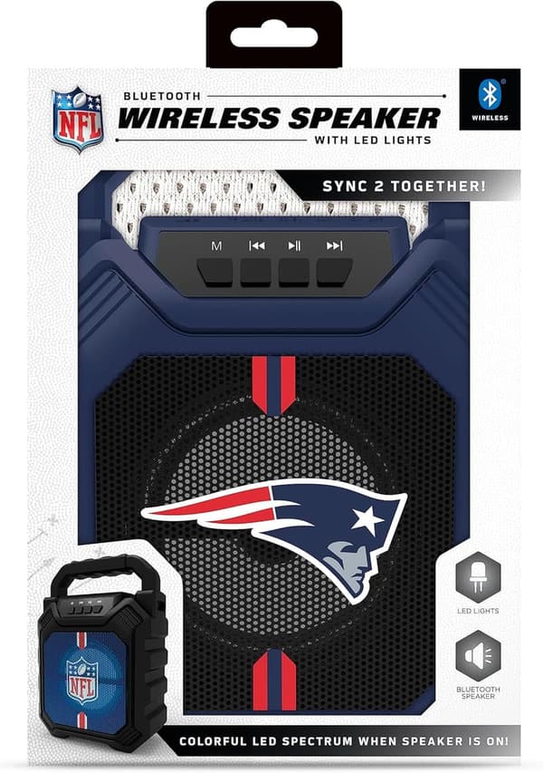 NFL Unisex XL ShockBox Wireless Bluetooth Speaker