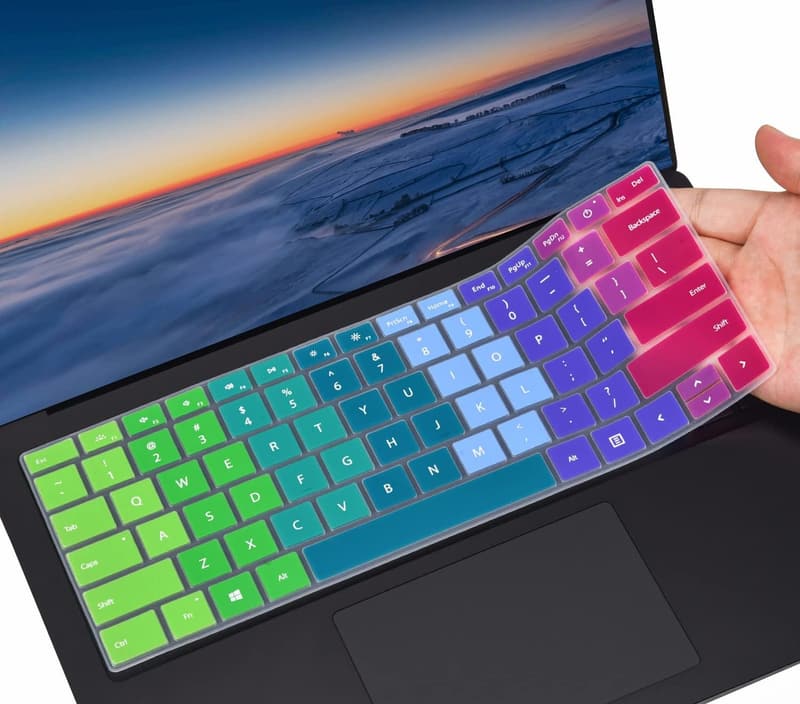 Rainbow Keyboard Cover for Microsoft Surface Laptop & Book