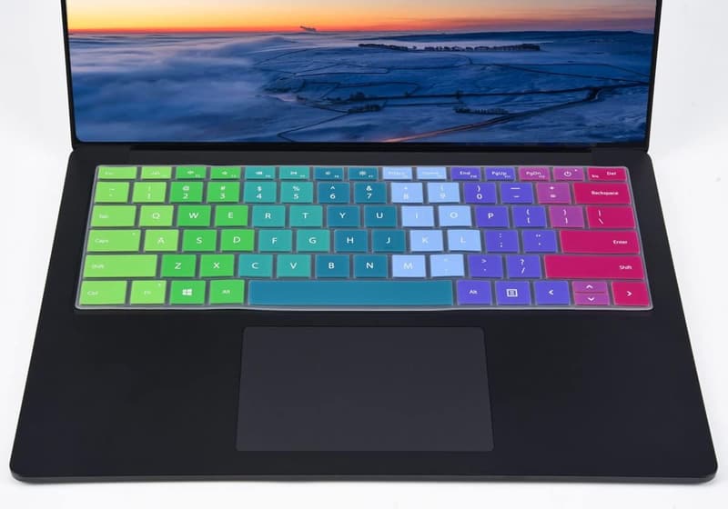 Rainbow Keyboard Cover for Microsoft Surface Laptop & Book