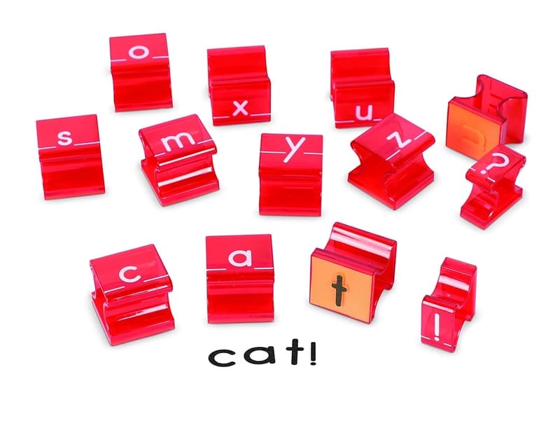 Lowercase Alphabet Stamps for Classroom, 34 Pieces, Ages 3+