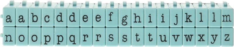 Tiffany Blue Medium Alphabet Stamp Set - 36ct Connectable