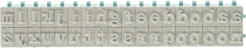 Tiffany Blue Medium Alphabet Stamp Set - 36ct Connectable