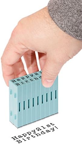 Tiffany Blue Medium Alphabet Stamp Set - 36ct Connectable