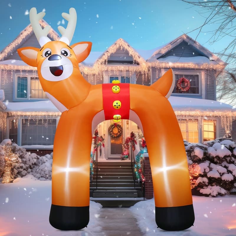 14ft LED Reindeer Archway Inflatable Christmas Decoration