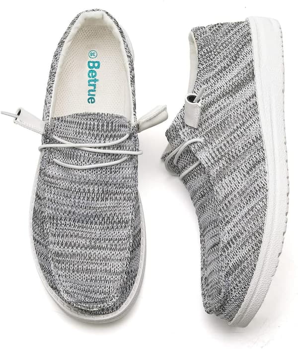 Women's Lightweight Slip-On Canvas Boat Shoes