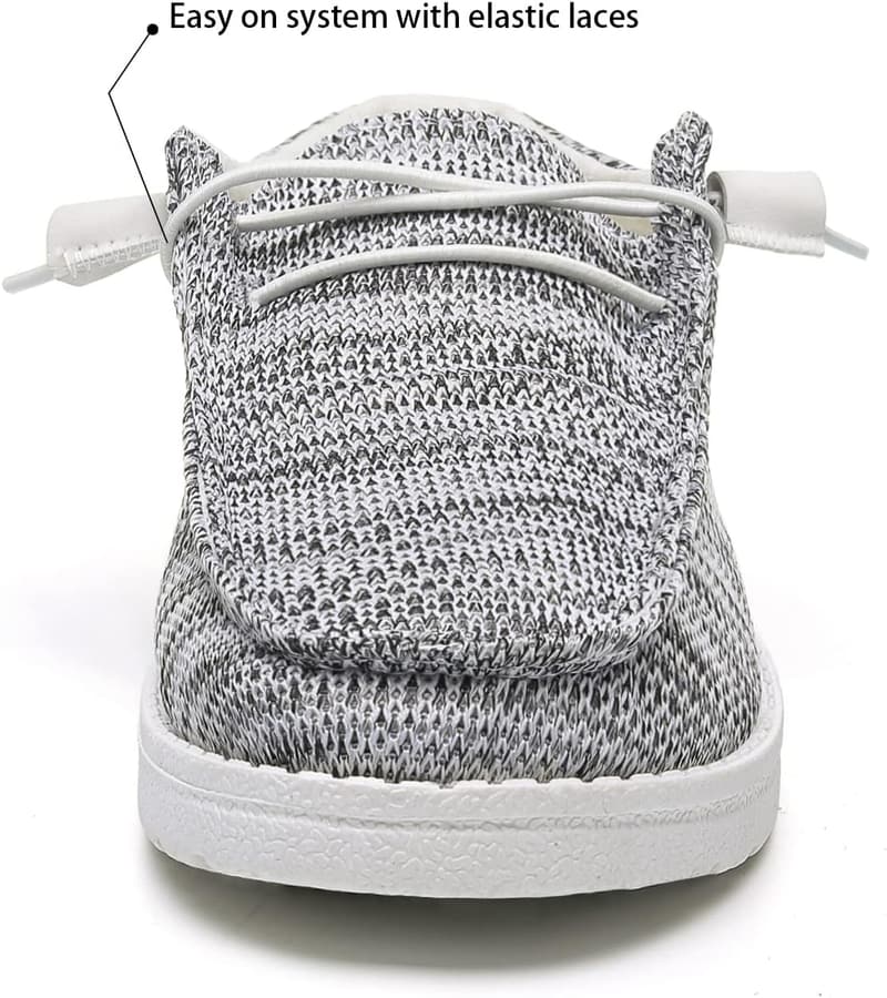 Women's Lightweight Slip-On Canvas Boat Shoes