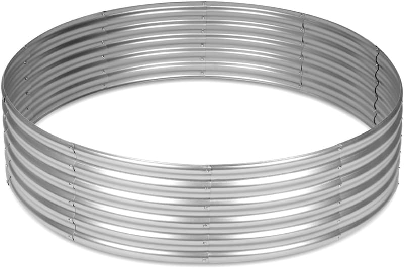 Galvanized Raised Garden Bed Kit for Outdoor Vegetables