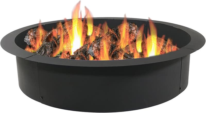 DIY Steel Fire Pit Ring - 42-Inch Outdoor Insert