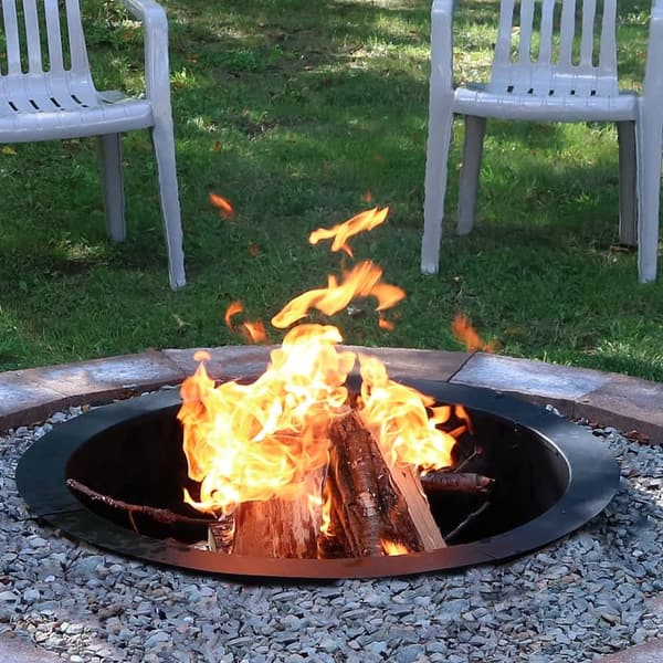 DIY Steel Fire Pit Ring - 42-Inch Outdoor Insert